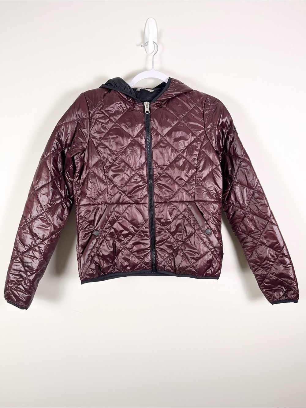Abercrombie & Fitch Womens Primaloft Quilted Hooded Puffer Jacket Size XS Nylon